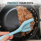 2 Pack Mincing Spatula Meat Chopper, Hamburger Grinder, Premium Heat Resistant Smasher for Ground Beef, Potato Mix Tool, Meat & Poultry Tenderizers-Aqua