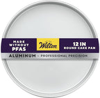 Wilton 12 in. Round Cake Pan, 2 in. Deep Aluminum Bakeware for Cakes, Rust-Resistant, Even Heating, Professional Quality, Packaging May Vary