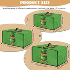 Clover Top Hat Gold Lucky Coin Print Toaster Oven Cover for St. Patrick's Day Decor, Microwave Cover for Kitchen Countertop Appliance Dust Protector Decorative Oven Accessories, Green, M