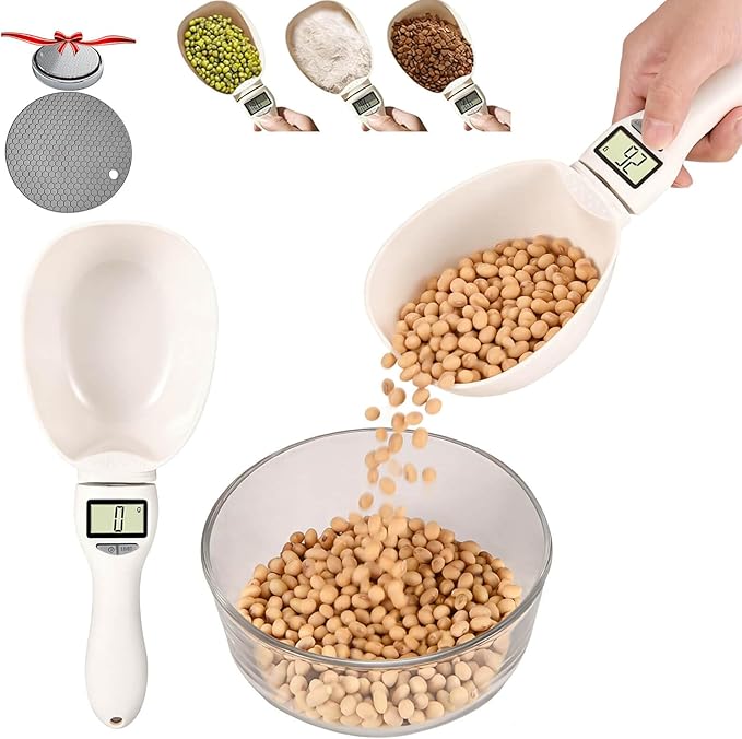 2026 New Electronic Measuring Spoon with LCD Display, Digital Measuring Spoon Scale for 1 Gram to 800 Grams Precision, Food Measuring Scale for Cooking, Baking, Coffee and Pet Portion Control