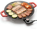Indoor Smokeless Electric Griddle, Nonstick Electric Grill for Indoor Cooking, Portable Tabletop Flat Top Griddle with Temperature Control, Easy Clean Electric Griddle for Pancakes, Eggs, Steak & BBQ