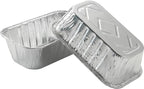 Waytiffer 100 Pack 1Lb mini Loaf Pans Heavy Duty Disposable Aluminum Foil Bread Tins Standard Size 6" X 3.5" X 2.5" Oven Safe Sturdy Small Bread Tin Pans 1 Pound Loaf Pans