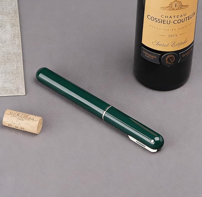 IPEROT Wine Bottle Opener, IPEROT Air Pressure Wine Corkscrew With Cutting Wine Bottle Foil Knife, Effortlessly Open Wine Bottles Without Damaging Corks, Easy-to-Use (Green)