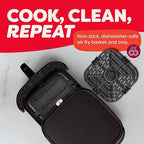 Instant Pot Vortex 6QT XL Air Fryer, 4-in-1 Functions that Crisps, Roasts, Reheats, Bakes for Quick Easy Meals, 100+ In-App Recipes, is Dishwasher-Safe, from the Makers of Instant Pot, Black