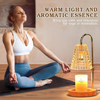 Candle Warmer Lamp with Timer, Glass Candle Lamp Warmer, Christmas Gifts for Women Mom Her, Dimmable & Adjustable Wax Warmer Lamp for Jar Candles, House Warming Gifts for New Home Decor