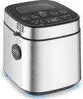 2.5LB Bread Maker with Built-in Electronic Scale, 25-in-1 Bread Machine, Beginner-Friendly with Adjustable Baking & Fermentation, Non-Stick Easy-Clean Pan, Quiet, 15H Delay, Recipes, White