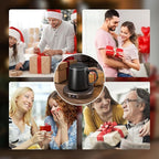 Coffee Mug Warmer & Mug Set for desk, Smart Auto Shut Off Electric Cup Warmer for Office & Home, 4-Temperature Setting Coffee Heating Mug Candle Heater Tea Beverage Warmer Plate for Men Women Birthday