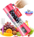 Cordless Portable Personal Size Blender - Mini Blender Make Smoothies and Shakes, 380Ml BPA Free Travel Cup, Powerful Blending Suit in Office/Home/Gym, Mother's Day