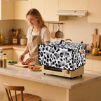 Leopard Print Toaster Oven Dust Cover, Heat-Resistant Case for Toaster Oven, Heavy Duty Washable Dust Cover Fit Most Small Appliance, (Large-18.5*22.5*12.99 inches)