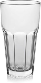 Libbey Gibraltar Drinking Glass Drinking Cup Set, Iconic Heavy Base Bar Glassware Thick Drinking Glasses Set of 12, 16-Ounce Glass Tumbler
