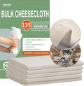 Olicity Cheese Cloth Roll,Grade 90,3x45Ft, 135 Sq Ft,Reusable Cheese Cloth Closed Edges Unbleached Cotton Cheese Cloths for Straining,Fine Mesh Muslin Bulk Cheesecloth Roll for Cooking,Crafts-15 Yards