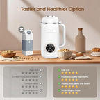 7 in 1 Nut Milk Maker Machine 28oz Automatic Milk Maker for Homemade Coconut, Oat, Soy, Plant-Based Milk, Juice with 18H Delay Start/6H Keep Warm/Self Cleaning (Cream)