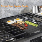 UPGRADED WB31X24738 Griddle Replacement for GE Appliance Gas Range Center Griddle,9 ×19.5 inch Griddle Compatible with GE Stove Parts, Cast Iron with Food Grade Nonstick Griddle Cooktop Plate Flat