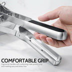 Potato Ricer, Sopito Stainless Steel Potato Masher for Commercial and Home Use, Black