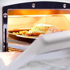 Countertop Toaster Oven, Compact Kitchen Appliance with Graphite Heating Technology, Eggshell White