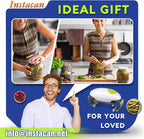 INSTACAN Higher Torque and One Touch Electric Jar Opener Easy Remove Almost Size Lid with Auto-Off, Powerful Bottle Opener for Arthritic Hands, Automatic Jar Opener for Weak Hands and Seniors (White)