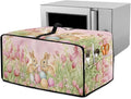 Easter Egg Bunny Tulip Print Toaster Oven Cover for Easter Decor, Dust-proof Case for Air Fryer, Heat-resistant Kitchen Countertop Appliance Protector, (Large-18.5*22.5*12.99 inches)