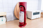 Drinkmate OmniFizz Sparkling Water Maker & Soda Streaming Machine | Carbonates Any Drink | VALUE KIT | Includes Two 60L CO2 Cartridges + One BPA-Free Bottle (Royal Red)