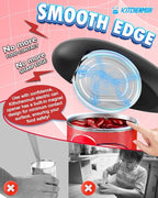 One Touch Electric Can Opener Fits Almost All Can Sizes for Seniors with Arthritis, Hand Held Battery Operated Can Opener with Smooth Edge, Food Safe Kitchen Gadgets Automatic Can Opener for Kitchen