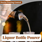 2PCS Automatic Measured Bottle Pourer, 50ml Drinks Wine Cocktail Dispenser Liquor Bottle Pourer Home Bar Tool for Bartender ﻿ (white)