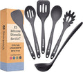 Starpack 'Like a Boss' XL Premium Silicone Cooking Utensils Set (6 Pcs) 13" - Heat Resistant Kitchen Utensils 600°F - Non-Stick Silicone Utensil Set - Large Kitchen Utensils Set for Cooking & Serving