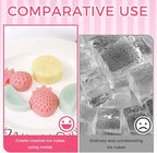 3 Pack 3D Watermelon/Lemon/Strawberry Silicone Mold, Fruit Snack Molds for Candy Chocolate Gummy Making, Non-Stick Baking Mold for Jelly Soap Ice Cube Fondant
