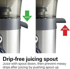 Hamilton Beach Juicer Machine, Centrifugal Extractor, Big Mouth 3" Feed Chute, Easy Clean, 2-Speeds, 40 oz. BPA Free Pitcher, 850 Watt Motor, Silver (67850)