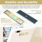 Dishwasher Magnet Clean Dirty Sign,Premium Stainless Steel Grade 304,Matte Finish Clean/Dirty Indicator with Strong Magnet, Home Kitchen Decor & Thoughtful Gift for Friends(Golden-03)