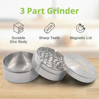 2.5" Manual Grinder (Silver)