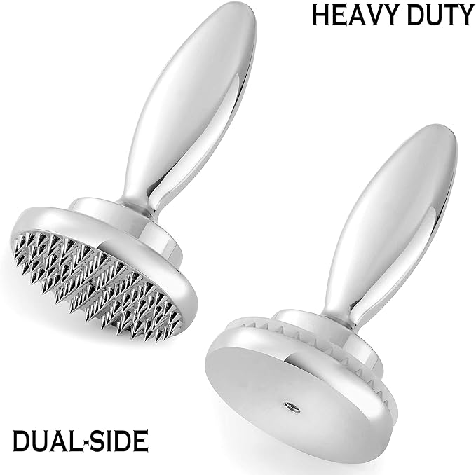 Reversible Meat Tenderizer and Pounder Dual Sided Meat Tenderizer Mallet Marinating Prep Tool