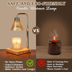 Modern Candle Warmer Lamp, Dimmable Candle Lamp Warmer with Timer, Birthday Gifts for Women Who Have Everything, for Mom, Adjustable Men's Candle Lamp, Cozy Living Room Bedroom Decor