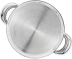 3.0 Quart Steamer Pot for Cooking, 2-tier Steam Pots with Lid for Cooking Vegetables, Seafood, Soups, Food and Pasta