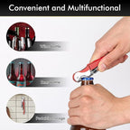 Professional Waiter Corkscrew Wine Openers Set(2PCS), Heavy Duty Stainless Steel Hinges Wine Key for Restaurant Waiters, Sommelier, Bartenders
