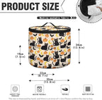 Halloween Electric Pressure Cooker Insulation Bag Effective Insulation Pressure Cooker Handbag Keep Your Cooker Dust Free, Pumpkin Moon Black Cat