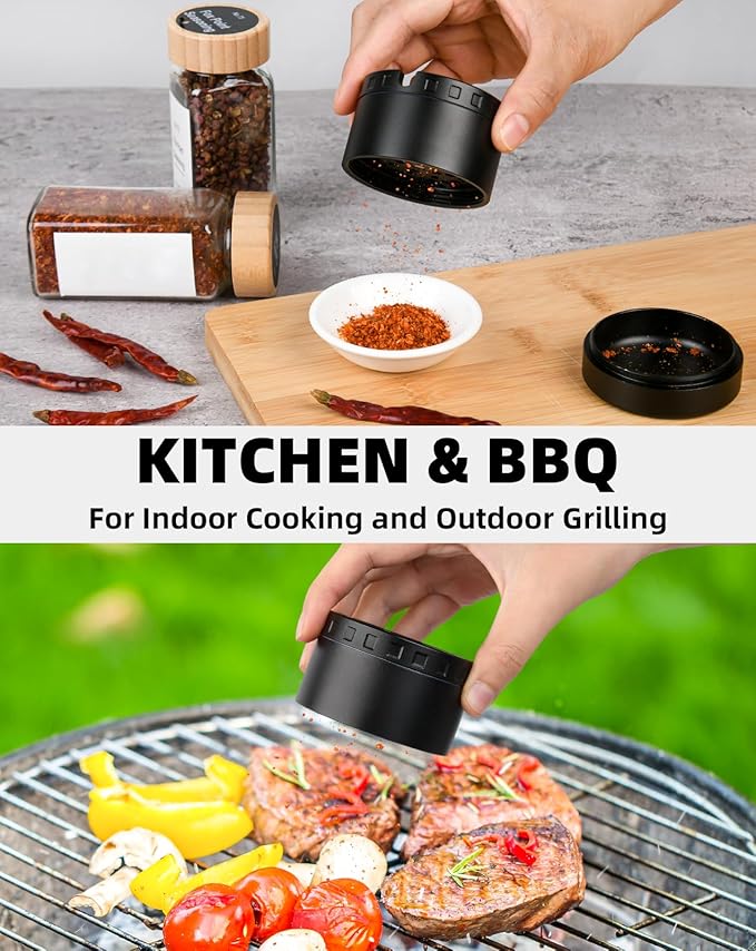 2.5" Grinder [Aluminum] 3-Piece 3-Parts Grinder for Kitchen Spice with Top Storage, Anti-jamming Teeth & Large Bottom Chamber