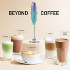 Zulay Kitchen Whisk Milk Frother with 4 Duracell Batteries - Powerful Handheld Foam Maker for Coffee, Lattes, Matcha, Hot Chocolate & Cappuccinos - Whip Creamy Froth in Seconds