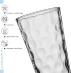 Melrose Glass Drinkware Set, 24 Pieces, Includes Cooler, DOF, Juice and Shot Glasses