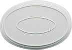 Rachael Ray Stoneware Bubble and Brown Oval Baker, 4.5-Quart, Light Sea Salt Gray
