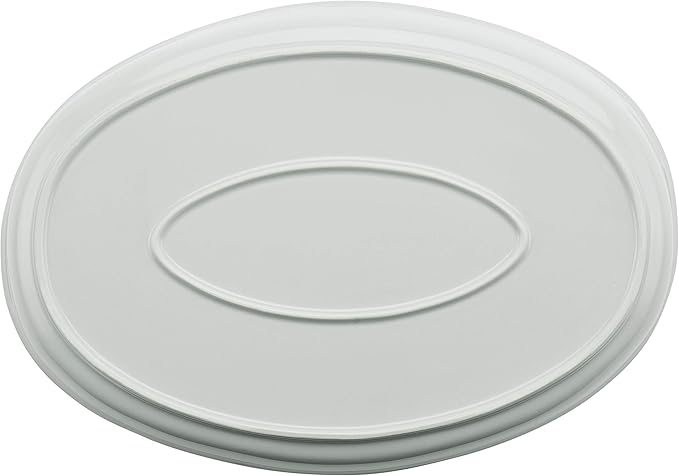 Rachael Ray Stoneware Bubble and Brown Oval Baker, 4.5-Quart, Light Sea Salt Gray