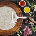 Orblue Pizza Dough Docker, Pastry Roller with Spikes Pizza Docking Tool for Home & Commercial Kitchen - Pizza Making Accessories that Prevent Dough from Blistering Light Gray
