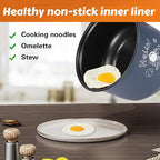 Hot Pot Electric with Steamer, Rapid Noodles Cooker, 55 Oz Stainless Steel Electric Pot for Cooking Dorm, Anti-Dry Burning, Non Stick Portable Electric Pot for Raman Soup Noodles Ect (Single Layer)