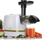 Omega H3000RWH13 Cold Press 365 Juicer Slow Masticating Extractor Creates Delicious Fruit Vegetable and Leafy Green High Juice Yield and Preserves Nutritional Value, 150-Watt, White