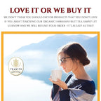 Organic Hibiscus Teapods with Peach, Mango, & Passionfruit - Naturally Decaffeinated Hawaiian Fruit Tea by Teavity (12 Tea Pods)