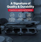 Swissmar Geneva Raclette Grill with Reversible Cast Aluminum Grill Top - Perfect for outdoor & Indoor Electric Raclette Grill & Griller - Barbeque Bonding - 8-Person