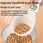 2026 New Electronic Measuring Spoon with Conversion,Digital Measuring Spoon Scale,800g / 0.1g High Precision with LCD Screen,Household Weighing Portable Tool for Pet Dog Cat Food (1SET)