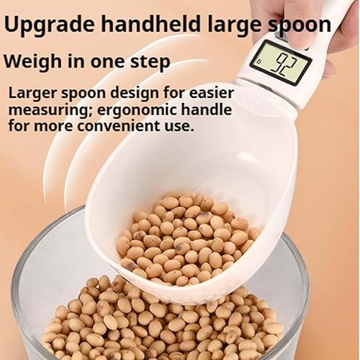 2026 New Electronic Measuring Spoon with Conversion,Digital Measuring Spoon Scale,800g / 0.1g High Precision with LCD Screen,Household Weighing Portable Tool for Pet Dog Cat Food (1SET)