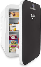 Cooluli 20 Liter Mini Fridge with Temperature Control - Black