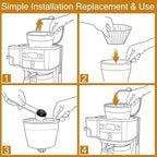 HASMX 990117900 Coffee Maker Brew Basket Replacement for Hamilton Beach 2-Way Coffeemaker Models 49980 49980A 49980Z 49983 49983S (1-Pack)