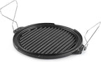 GSI Outdoors 60604 Guidecast Round Griddle, Dual-Sided Cast Iron Griddle/Grill Pan, 12-Inch