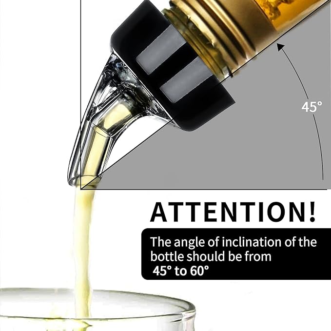 Automatic Measured Bottle Pourer - 1.5oz/45ml Quick Shot Spirit Measure Pourer Drinks Wine Cocktail Dispenser Home Bar Tools